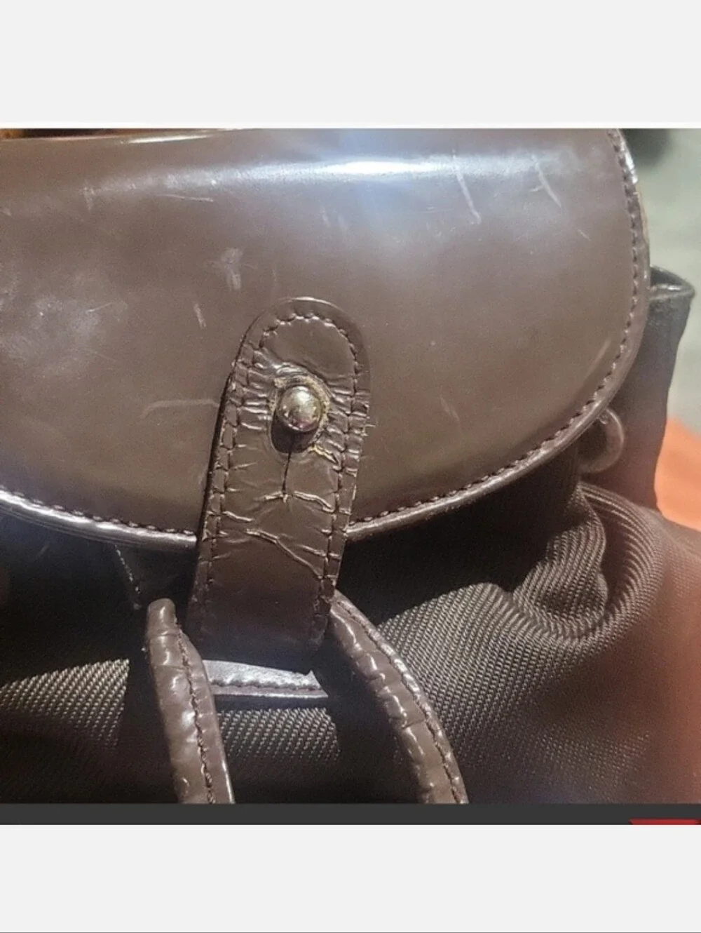 Vintage Gucci Brown Leather Mini Backpack Bag Rare Beauty